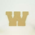 thumbnail image 3 of Package of 1, 14 Inch X 3/4" Thickness MDF Letter W in The Collegiate Font, Thick for Art & Craft Project, Made in USA, 3 of 4
