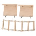 thumbnail image 1 of Pet Bird Hamster Parrot Toy Climbing Ladder with Double Stand Platform, 1 of 8