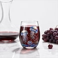 thumbnail image 6 of JWZZYD Artisanal Blue Ringed Octopus Glassware, Octopuses Stemless Wine Glasses, Handcrafted Marine Animal Bar Glass, Clear Decorative Drinkware for Home Bar Kitchen, Ocean Lovers(Jellyfish-A), 6 of 7