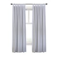 thumbnail image 5 of Thermaplus Ventura Tab Top Curtain Panel Pair Window Dressing each 78 x 84 in White, 5 of 6