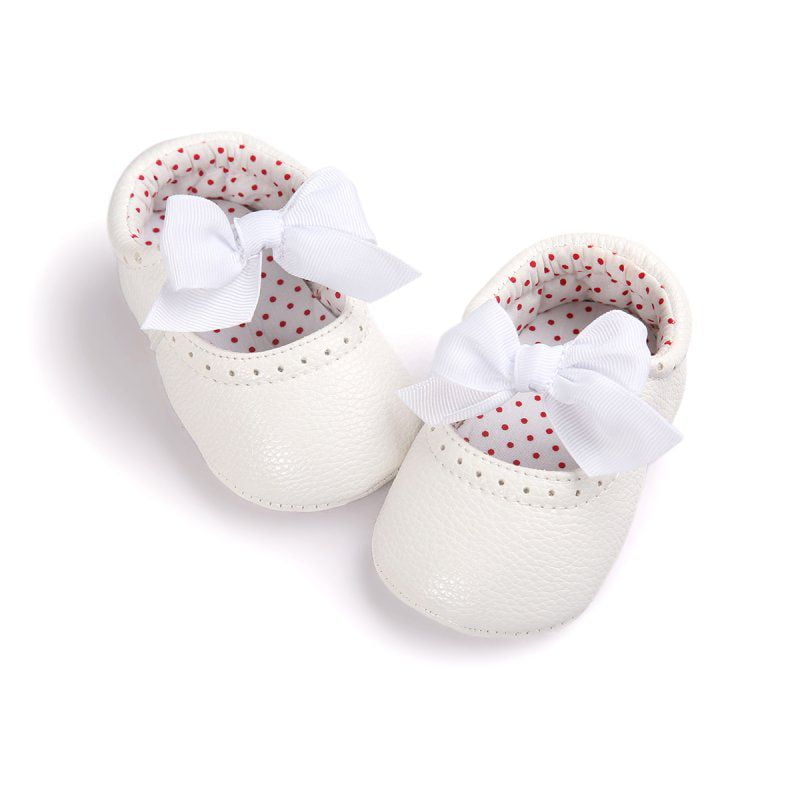 846 Newborn Baby Moccasin Babies Shoes Soft Bottom Pu Leather Toddler Infant First Walkers Boots White 2 Walmart Com