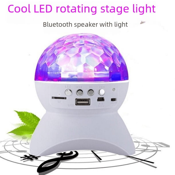 L-740 Luces de proyección navideñas con audio Bluetooth, luces de escenario, luces LED de colores, luces de colores KTV, bola mágica pequeña giratoria