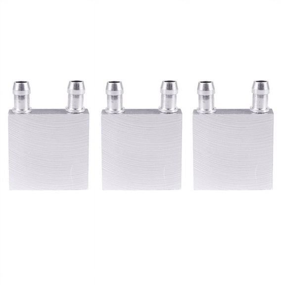 3Pcs 40X40X12mm Aluminum Water Liquid Cooler Block Heatsink for Computer CPU Radiator