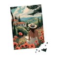 thumbnail image 2 of Rompecabezas TUMBAUMBA de 1000 piezas para adultos con forma de campo de amapolas, 2 of 5