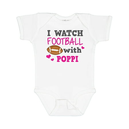 

Inktastic I Watch Football with My Poppi Gift Baby Girl Bodysuit