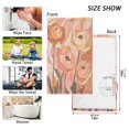 thumbnail image 6 of Yayeee 2 Pack Hand Towels for Bathroom 100% Cotton 16" x 28" Soft Absorbent Kitchen Towel, Abstract Orange Flowers, 6 of 7