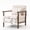 Antique White, variant on CQSXDA Mid Century Modern Accent Storage Chair Upholstered Fabric with Waist Cushion for Living Room or Bedroom, Antique White