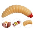 thumbnail image 3 of CSChome Leurre de Pêche Aquatique Ensemble d'Appâts Souples 50 Pcs Forme de Ver de Farine Simulée, 3 of 7