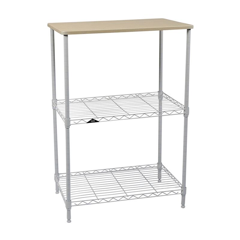 Apollo Hardware White 3Shelf Wire Shelving 14x24x36 (White) Walmart