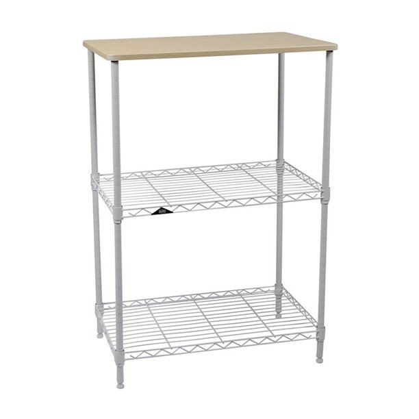Apollo Hardware White 3Shelf Wire Shelving 14x24x36 (White) Walmart