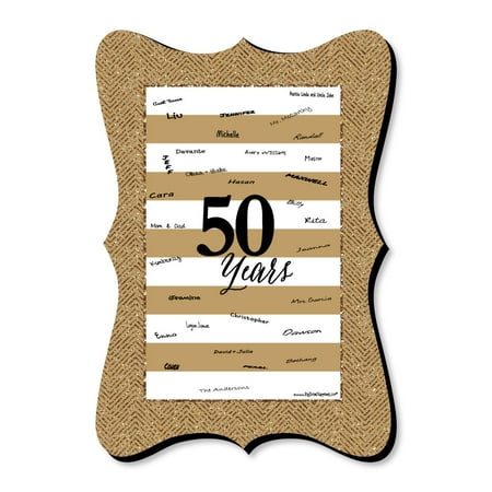 Signature Frame Guest Book We Still Do - 50th Wedding Anniversary - Unique Alternative Guest Book - Anniversary Party Signature Mat ()