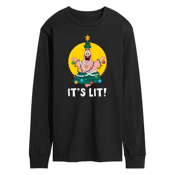 SpongeBob SquarePants - Patrick It's Lit - Men's Long Sleeve T-Shirt