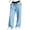 Blue#child pants, variant on nerohusy Sweatpants for Girl Elastic High Waisted Drawstring Pants Casual Color Block Straight Wide Leg Pants with Pockets 9-10 Years