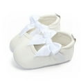 thumbnail image 7 of JAHH Baby Spring Summer and Autumn Shiny Shoes Bow Baby Shoes Soft Bottom Non Slip Single Shoes for Toddler/Little Kid/Big Kid(6-12 Months,White), 7 of 7