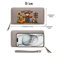 thumbnail image 2 of GEEAD Zip Around Wallet for Women Card Holder Wallet for Women Scarecrow Autumn Harvest Farm Activities Ideal Holiday Gift Travel Accessory, 2 of 10