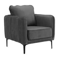Picket House Furnishings Reale Chair in Lavish 152 Gray Velvet