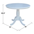 thumbnail image 5 of International Concepts 36" Round Top Pedestal Table - With 2 C08-613 Chairs, 5 of 6