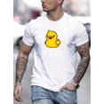 thumbnail image 1 of Camiseta con estampado de pato de dibujos animados para hombre, ideal para verano y exteriores, ropa informal, regalo para hombre, camisetas de ocio., 1 of 6