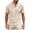 Khaki, variant on Waffle Henley T-Shirts for Men Short Sleeve Button Down Casual Classic Fit Tees Solid Color Lightweight Work Lounge Tops Black,Navy,Blue,Dark Gray,Gray,Khaki,Army Green XXXL