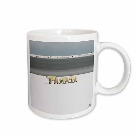 3drose, Polar Bears, 15oz Mug