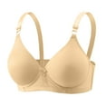thumbnail image 6 of Uqiangy Push Up Bra Plus Size Senior Bras for Women Front Closure Sports Bras for Women Corset Tops Plus Size Bras for Women Sport Bra Light yellow XL, 6 of 9