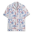 thumbnail image 2 of Partriotic United States America Hawaiian Shirt For Men Independence Day Mens Hawaiian Shirts Short Sleeve Button Down Shirt, 2 of 7