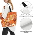thumbnail image 3 of Balery Hippie Flower Bolsa Tote Estilo Estético con Cremalleras, Bolsa de Hombro, Bolsa de Compras Grande y Plegable, 3 of 8