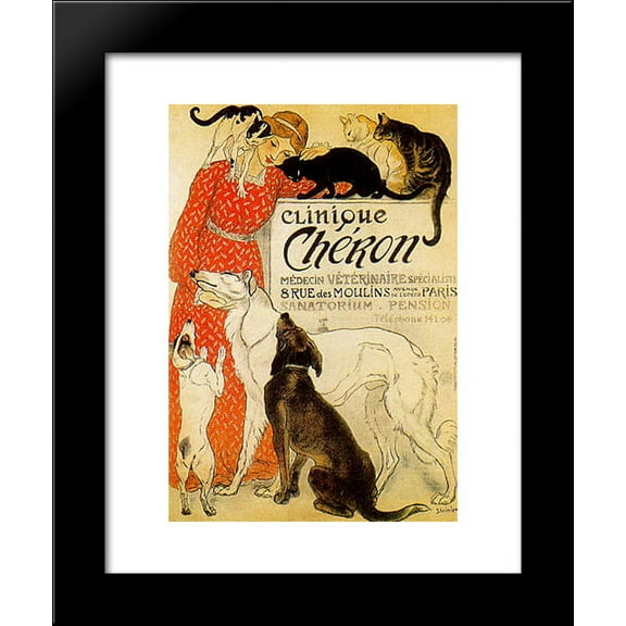 Clinique Cheron 20x24 Framed Art Print by Theophile Steinlen