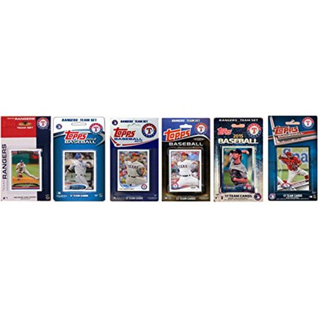 C & I Collectables RANGERS517TS MLB Texas Rangers 5 Différents Ensembles de Cartes à Collectionner sous Licence