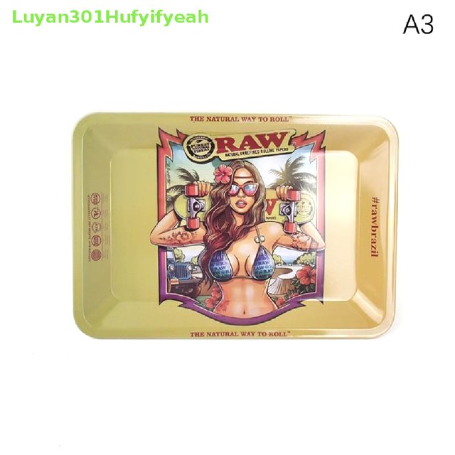 < Luyan301Hufyifyeah > 180 * 125 Mm Bandeja De Hojalata Rodante Placa De Almacenamiento De Flores De Hierbas Secas Con Patrón Divertido En Venta