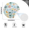 thumbnail image 5 of Round Grid Placemat ,One Sizex4, Round Placemat, PVC Plate Mat，15.4 Inch Non-Slip and Heat Resistant, Table Placemat, Dining Room Placemat Lemon Banana Coconut, 5 of 7