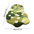 thumbnail image 3 of Eolstice Flocked Floral Bedside Rug, Soft Plush Non Slip Bath Mat, for Bedroom and Kitchen Soft Washable Rug Floral Bath Mats, 3 of 7