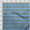 thumbnail image 3 of oneOone Cotton Poplin Medium Blue Fabric Tribal Quilting Supplies Print Sewing Fabric By The Yard 42 Inch Wide, 3 of 5