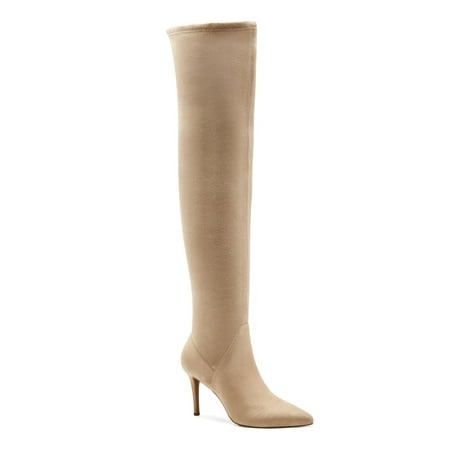 

JESSICA SIMPSON Womens Brown Cushioned Abrine Pointed Toe Stiletto Zip-Up Heeled Boots 7.5