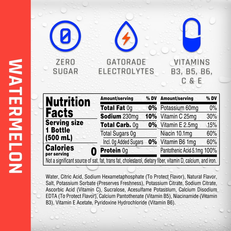 Propel Watermelon Electrolyte Water, 16.9 fl oz, 18 Pack photo 2