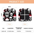 thumbnail image 3 of Skulls with Fire Pattern Seat Covers for Dining Room Chairs Set Of 6,Stretch Printed Washable Chair Seat Cover with Elastic Ties and Button,Removable Waterproof Couch Cushion Covers, 3 of 6