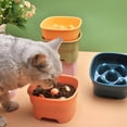 thumbnail image 3 of BESTSKY Dog Slow Feeder Bowl,Long-Term Use Slow Feeder Dog Bowls,Neck Protection Function Slow Feeder Cat Bowl,Yellow, 3 of 4