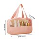 thumbnail image 5 of Neceser portátil de viaje | Organizador de maquillaje de PVC impermeable con ventana transparente | Paquete de 3 neceseres para cosméticos para hombres y mujeres, 5 of 9