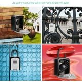AMIR Key Lock Box, 4-Digit Combination Key Storage, Door Knob Safe ...