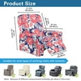 thumbnail image 7 of Xoenoiee Tropical Hibiscus Palm Leaves Print Recliner Chair Covers, 4 Pieces Lazy Boy Recliner Cover for Recliner Chair, Soft Sofa Slipcover Furniture Protector Washable Sofa Cover for Pets Kids, 7 of 7