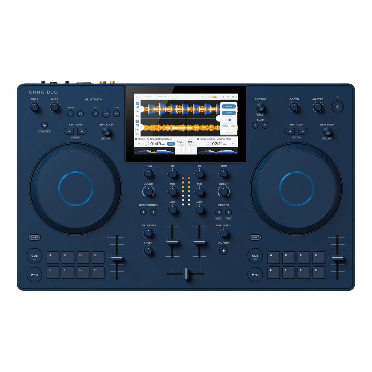 AlphaTheta OMNIS-DUO All-in-One Portable DJ System with Headphones Package