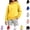 Yellow, variant on YOUYEDIAN Hoodies for Teen Girls Casual Fleece Hooded Sweatshirt Fall Winter Oversized Long Sleeve Hoodie