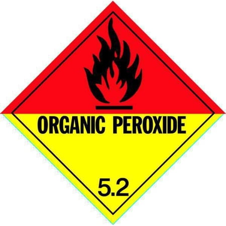 Stranco DOT Container Placard,10-3/4" Label W DOTP-0046-PS