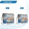 thumbnail image 4 of FORMRS 13"-13.3" Laptop Sleeve Protective Case Soft Carrying Quilted Computer Bag Cover, Blue Goldfish, 4 of 7