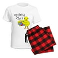 thumbnail image 5 of CafePress - Quilting Chick Text Women's Light Pajamas - Women's Short Sleeve Print T-Shirt and Pants Light Cotton Pajama Set, 5 of 7