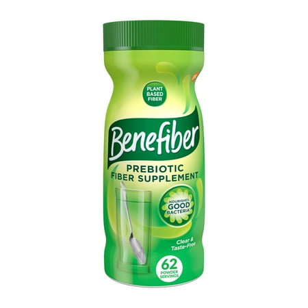 Benefiber Daily Prebiotic Fiber Supplement Powder for Digestive Health, Unflavored - 62 Servings (8.7 Ounces)