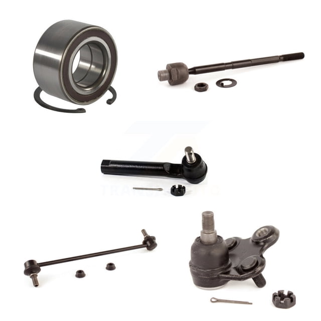 Transit Auto kit de Stabilisation de Roulement de Roue avant kit de Liaison de Barre de Oscillation, Rotule Inférieure et Tige de Tige Intérieure Extérieure (5 Pcs) pour Voiture 2007-2012 Acura RDX Type à Boulonner K7T-111333