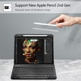 thumbnail image 5 of Fintie Keyboard Case for iPad Air 4th Generation 10.9 Inch 2020 [Built-in Pencil Holder] - Soft TPU Back Cover, 5 of 5