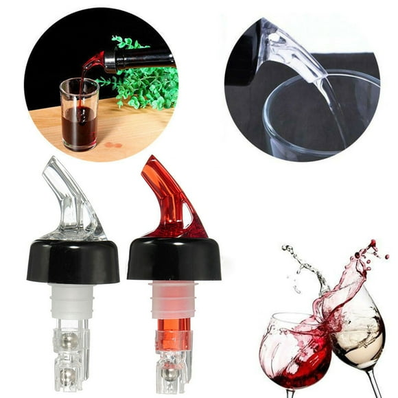 Neinkie 6Pcs Measured Liquor Pourers 1.5 oz Wine Bottle Pourers, Automatic One Shot Two Shot Pourer for Cocktail and Whisky, Brady, Rum, Tequila, Vodka and Gin, Absinthe for Home, Bar