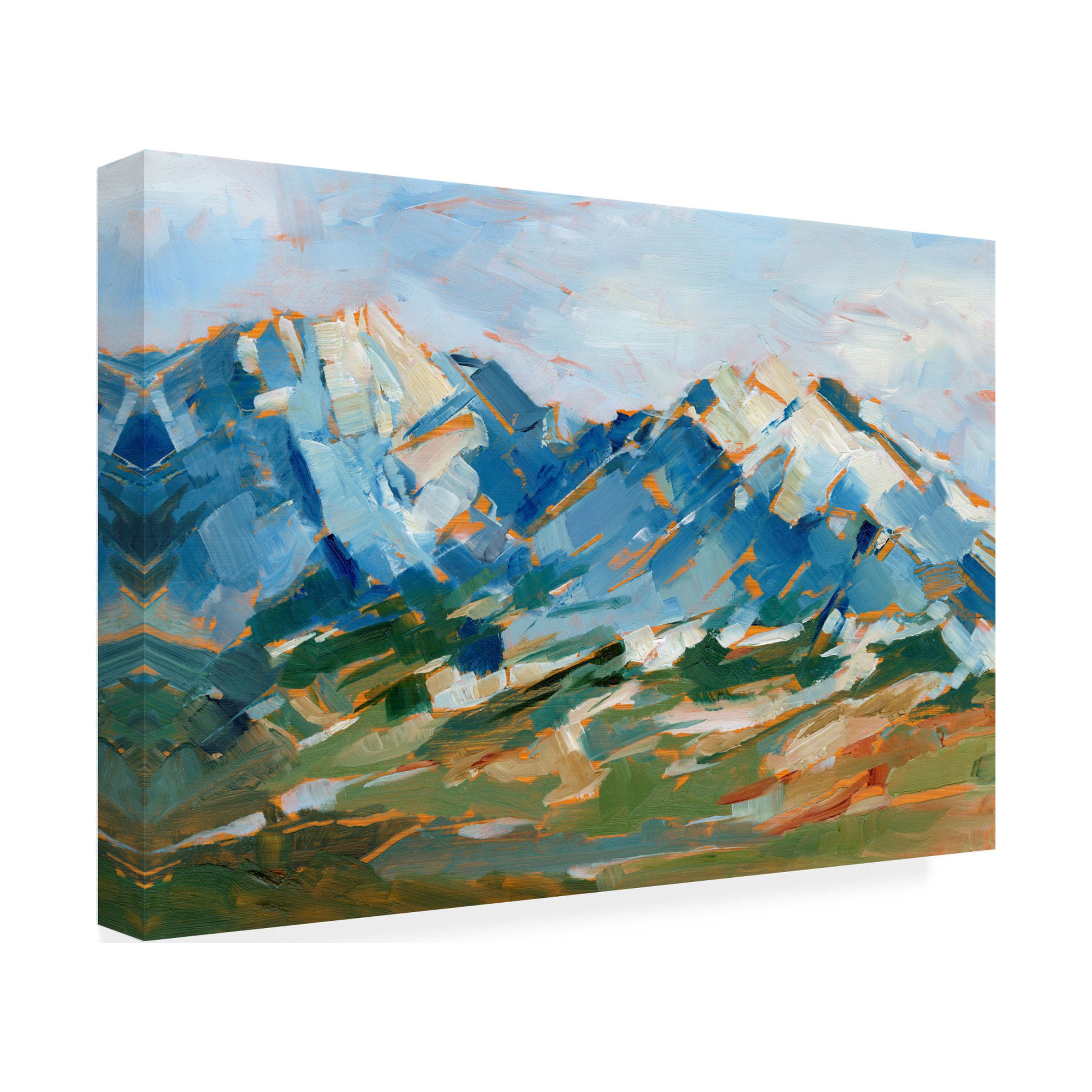 Ethan Harper 'Blue Mountain Peaks I' Canvas Art